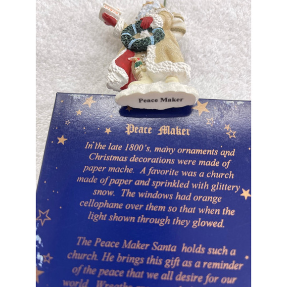 Pipka Ulvilden Stories Of Christmas Ornament #11413 Peace Keeper Santa 4" - Picture 4 of 9